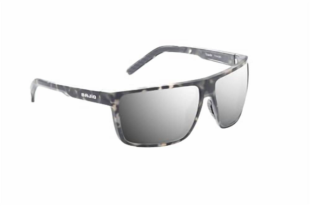 NEW BAJIO men's toads sunglasses in gray rock matte /silver mirror glass